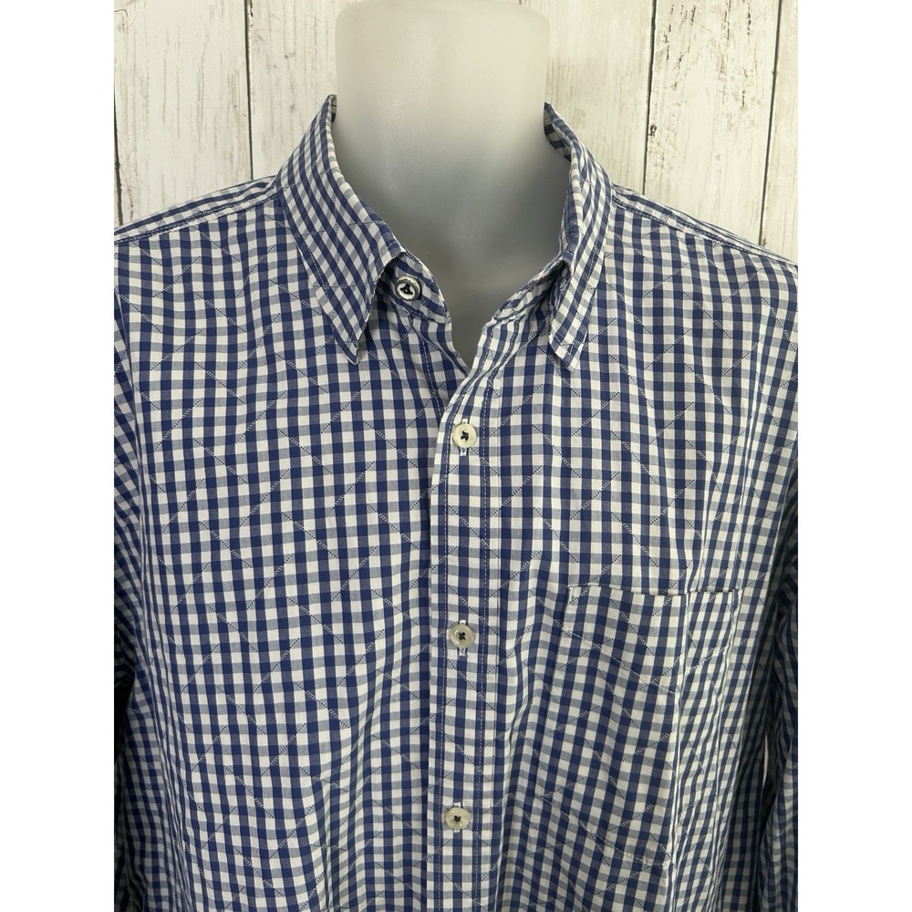 Men's Tommy Bahama Jeans Button Down Shirt Long Sleeve Size XXL Gingham